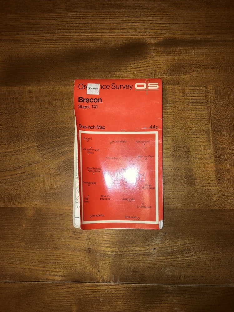 Brecon – Old 1971 Ordnance Survey One-Inch Map Sheet 141 inc. Hay-on-Wye