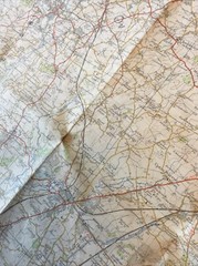 1954 Ordnance Survey One Inch Seventh Series Map 130 Kidderminster (inc Dudley )