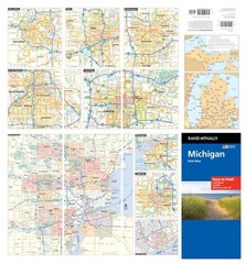 Rand McNally Easy to Fold: Michigan Laminated State Map Multicolor