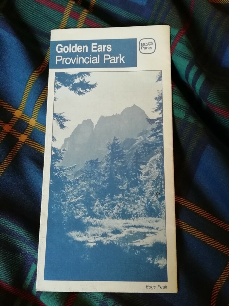 Vintage GOLDEN EARS PROVINCIAL PARK Map & Guide