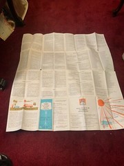 Vintage 1960’s Moscow Tourist MAP Illustrated. hotel guides & events calendar
