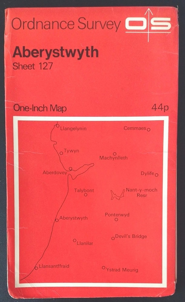 Ordnance Survey One-Inch Map, Sheet 127: Aberystwyth (1969).