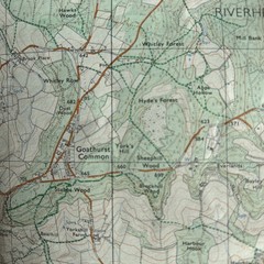SEVENOAKS Ordnance Survey Second Series Map TQ45/55 1974 Westerham Biggin Hill