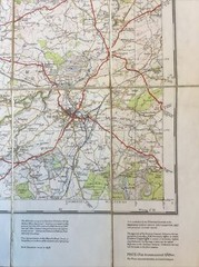 1937 Ordnance Survey One Inch Fifth Edition Cloth Map 111 Bristol And Bath