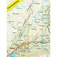 Norway Haukelifjell: 3004 walking hiking map 1:50K incl ski routes
