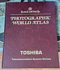 America & Photography World Atlas-Rand McNally – Rare Find! TOSHIBA prints!