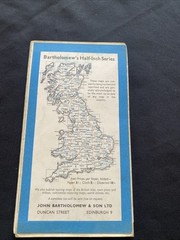 Sussex Bartholomew Revised Half Inch contoured Paper Map #6 (1272)