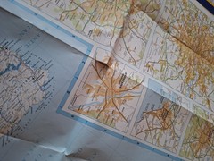 AA Europe Route Planner Map. Very Good Condition 1cm / 45km 1 Inch / 70 Miles