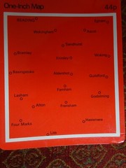 OLD OS MAP ALDERSHOT WOKING SANDHURST FARNHAM GODLAMING ALTON ASCOT BASINGSTOKE