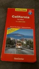 California Far West World Map: GeoCenter Map 5 USA