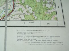 Ordnance Survey 1″ Popular edition: Sheet 116 Chatham – 1932 dissected cloth