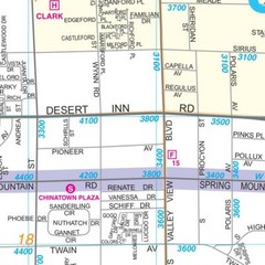 Greater Las Vegas Area Wall Map—Dry Erase Laminated [Map] Metro Maps and Shane M