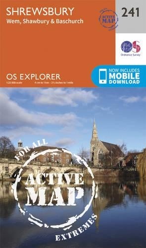 Shrewsbury (Map) OS Explorer Active Map