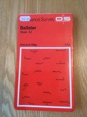1963 Ordnance Survey One Inch Map 42 Ballater (incl Newkirk, Acharn, Crathie)