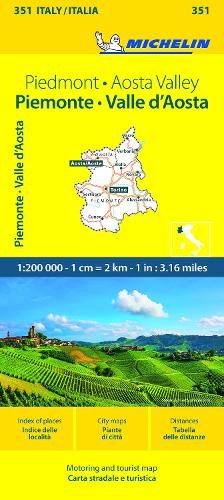 Michelin Piemonte & VA – Michelin Local Map 351 (Map)