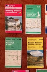 Large Collection/Job lot Of Vintage GB Ordnance Survey Road & Street Maps ( No.2
