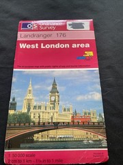 West London Area Ordnance Survey OS Landranger Map #176 1:50 scale (1227)