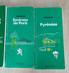 Job Lot of 12 Vintage Michelin European Travel Guides (French Language Versions)