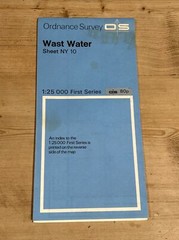 WAST WATER Boot Strands Ordnance Survey 1:25000 First Series Map NY10 1961