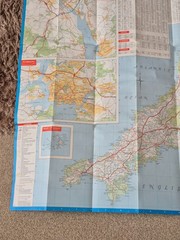 Vintage Esso Wales & South West England Folding Map No 3. 1978
