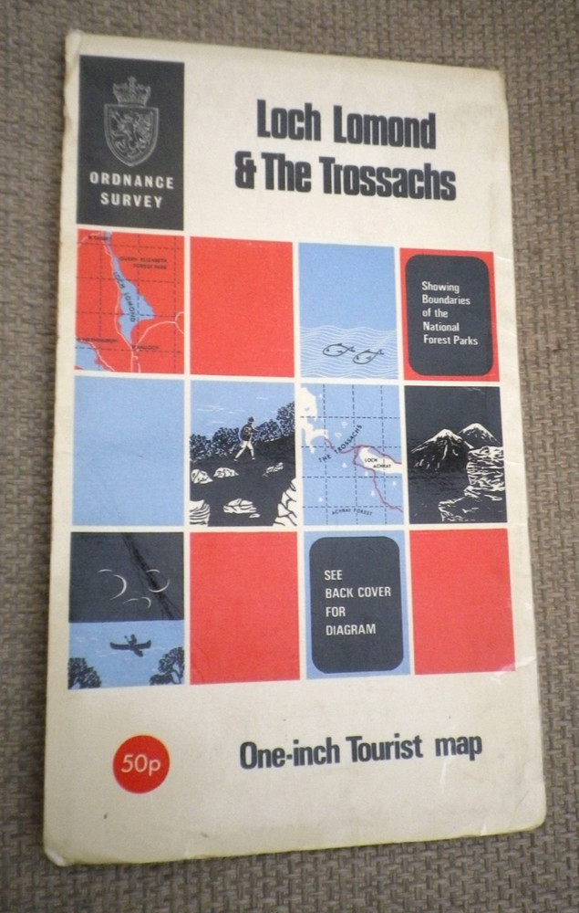 Ordnance Survey One Inch Tourist Map – Loch Lomond & The Trossachs (1967)