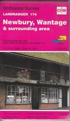 Ordnance Survey Landranger Map 1:50,000 Sheet 174 Newbury & Wantage