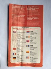 Vintage Map and Guide – Interchangeable Hotels – British Transport Hotels – 1976