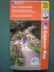 £3.95 EACH OL 45 THE COTSWOLDS EXPLORER ORDNANCE SURVEY MAPS LOT OS