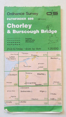Pathfinder Maps x 3 Wigan & Ormskirk/Chorley & Burscough Bridge/Formby & Maghull