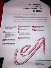 Climate Change Poster From 1995. Berlin Germany