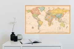 150×100cm World Map Poster School Home Decor Educational Tool Aid