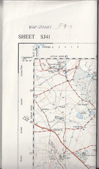 Ordnance Survey OS 1:25,000 First Series Map Sheet SJ 41 Shrewsbury (West)