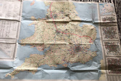 England And Wales Ordnance Survey Road Map MOD Map Used