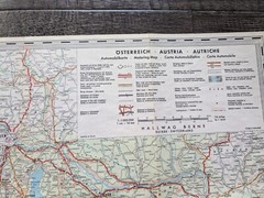 Lot of 2 Vintage Austria Hallwag Road Maps 1966 & 1993/94