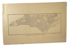 Vintage 1928 USDA SOIL SURVEY OF YADKIN COUNTY NC w/FOLD OUT MAP