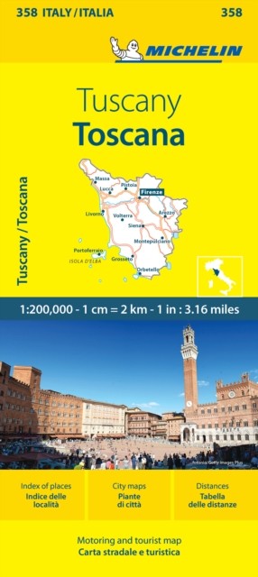 Toscana – Michelin Local Map 358 Map by Michelin (Sheet map, folded)
