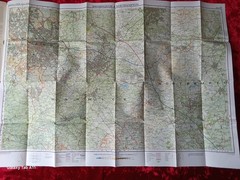 1980s Bartholomew Birmingham & Northampton National Map Series Sheet 19 Vintage