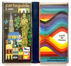 Vintage SHELL CARTOGUIDES FRANCE – 15 ROAD MAPS Complete Set ALAIN CORNIC 1970s