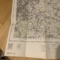 Ordnance Survey One Inch Map Sheet 103 Doncaster 1961