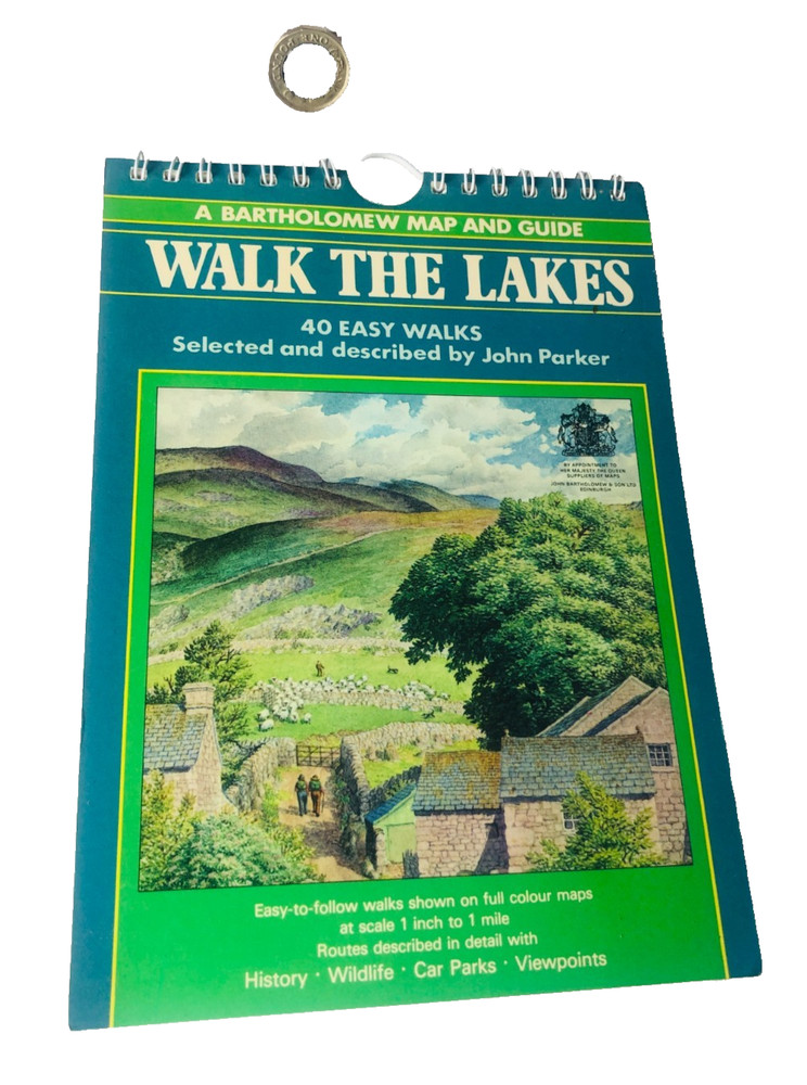 Map and Guide Walk the Lakes Vintage ra