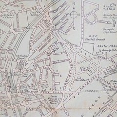 Vintage Harrogate Small Street Map.