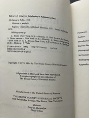 History in Asphalt: The Origin of BRONX Street and Place Names by John McNamara