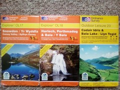 17 18 23 WALES SNOWDON HARLECH SNOWDONIA OL EXPLORER ORDNANCE SURVEY MAPS OS