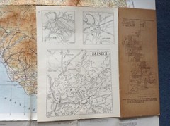 OS Quarter-Inch “Cloth” Map – SOUTH WALES Sheet 7 – Good condition & FREE POST