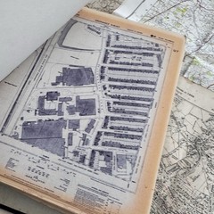 Vintage Ordinance Survey Maps & Binder Of Street Surveys Assorted As Found