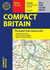 Philip’s Compact Britain Road Atlas (Flexi A5) by Philip’s Maps (Paperback Book)