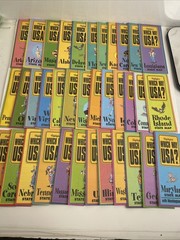 Vintage Highlights Which Way USA? Lot of 36 State Maps Home Schooling Kids Map