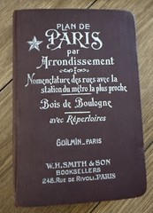 Vintage 1930s Paris Map – A. Leconte Street & Metro Guide – W.H. Smith & Son