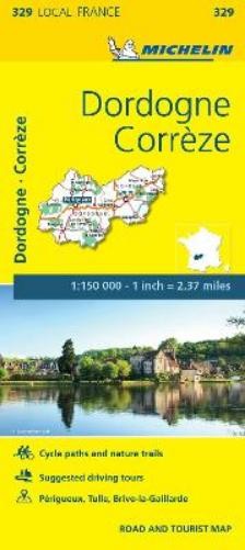 Michelin Correze, Dordogne – Michelin Local Map 329 (Map)