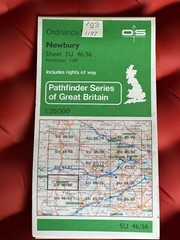 OS Ordnance Survey, Pathfinder Map, Sheet SU 46/56, Newbury